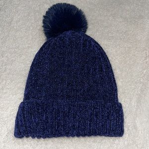 Women blue hat
